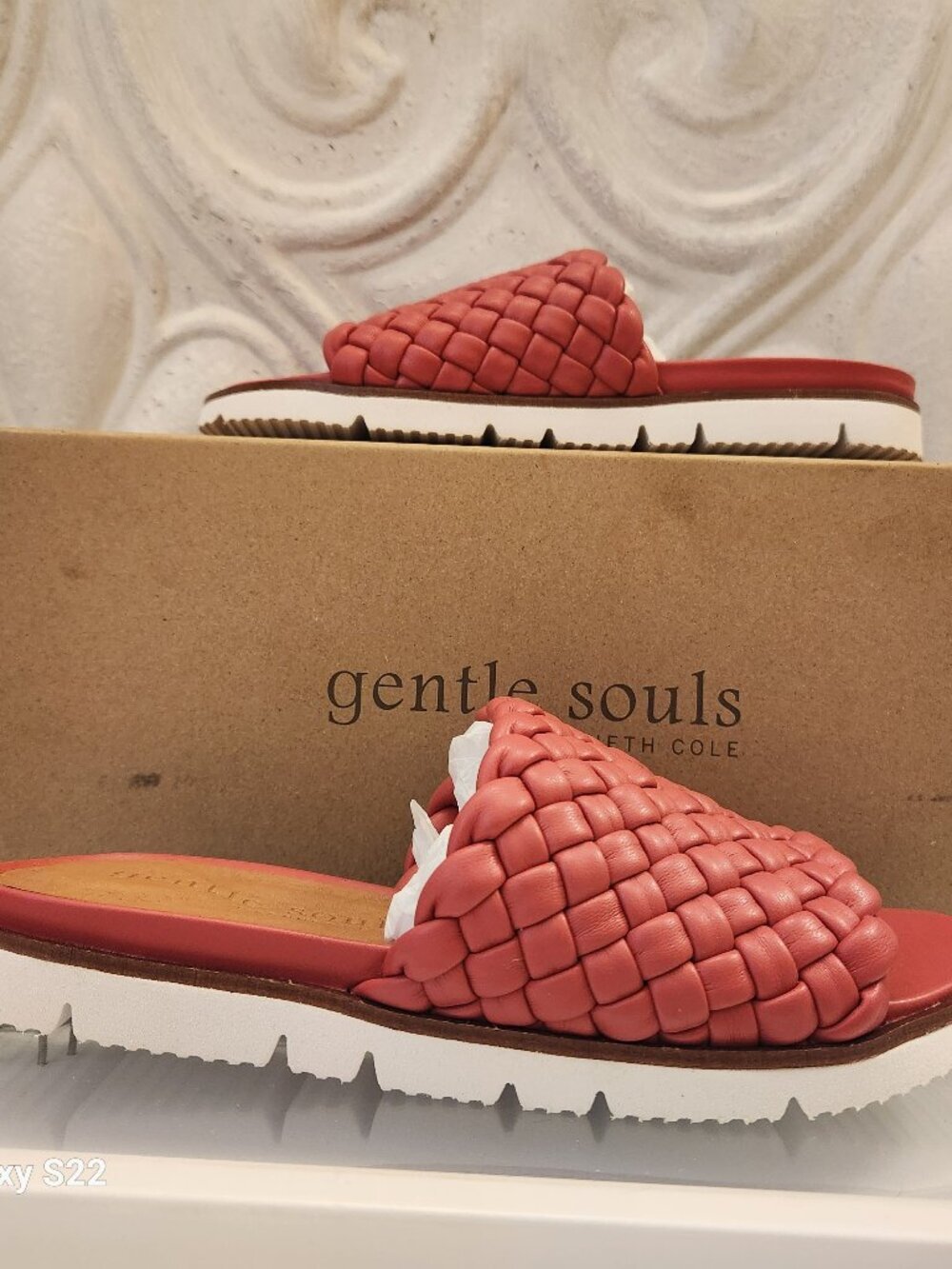Gentle Souls Lavern Lite Braid Coral Sandals. NIB. Size Various